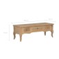 vidaXL Mueble para TV de madera marrón 100x35x35 cm vidaXL Mueble para TV de madera marrón 100x35x35 cm