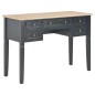 vidaXL Escritorio de madera negro 109,5x45x77,5 cm vidaXL Escritorio de madera negro 109,5x45x77,5 cm