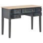 vidaXL Escritorio de madera negro 109,5x45x77,5 cm vidaXL Escritorio de madera negro 109,5x45x77,5 cm