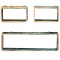 vidaXL Juego de estantes cubo de pared 3 pzas madera maciza reciclada vidaXL Juego de estantes cubo de pared 3 pzas madera maciza reciclada