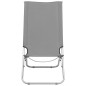 vidaXL Sillas de playa plegables 2 unidades tela gris vidaXL Sillas de playa plegables 2 unidades tela gris