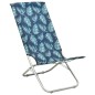 vidaXL Sillas de playa plegables 2 uds tela con estampado de hojas vidaXL Sillas de playa plegables 2 uds tela con estampado de hojas