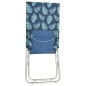 vidaXL Sillas de playa plegables 2 uds tela con estampado de hojas vidaXL Sillas de playa plegables 2 uds tela con estampado de hojas