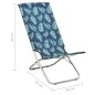 vidaXL Sillas de playa plegables 2 uds tela con estampado de hojas vidaXL Sillas de playa plegables 2 uds tela con estampado de hojas