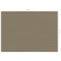 vidaXL Alfombra para tienda de campaña gris taupe 250x350 cm