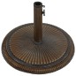 vidaXL Base de sombrilla de hierro fundido bronce 45x45x30 cm 