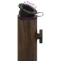 vidaXL Base de sombrilla de hierro fundido bronce 45x45x30 cm 