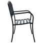 vidaXL Banco de jardín acero negro 120 cm vidaXL Banco de jardín acero negro 120 cm