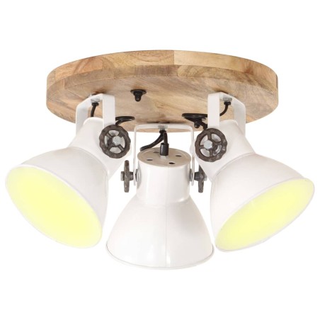 vidaXL Lámpara de techo industrial 25 W blanco 42x27 cm E27