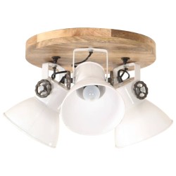 vidaXL Lámpara de techo industrial 25 W blanco 42x27 cm E27