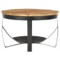vidaXL Mesa de centro de madera de mango rugosa Ø68x43 cm vidaXL Mesa de centro de madera de mango rugosa Ø68x43 cm