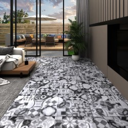 vidaXL Lamas para suelo de PVC autoadhesivas 5,21m² 2mm estampado gris
