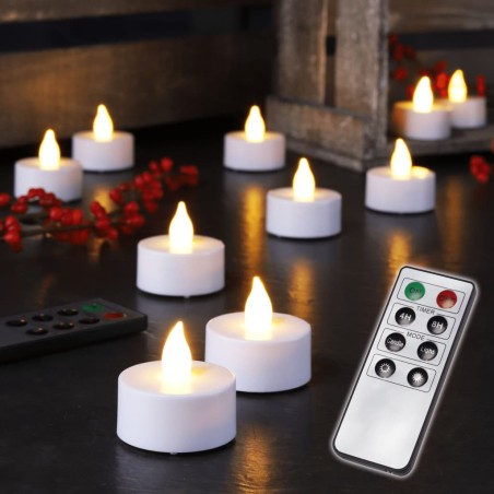 HI Velas con mando a distancia 10 unidades