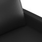 vidaXL Juego de sofás con cojines 2 piezas cuero sintético negro vidaXL Juego de sofás con cojines 2 piezas cuero sintético negro