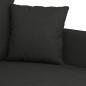 vidaXL Sofá de 2 plazas de tela negro 140 cm vidaXL Sofá de 2 plazas de tela negro 140 cm