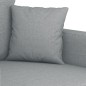 vidaXL Sofá de 2 plazas de tela gris claro 120 cm vidaXL Sofá de 2 plazas de tela gris claro 120 cm