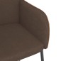 vidaXL Sillas de comedor 2 unidades cuero sintético y tela marrón vidaXL Sillas de comedor 2 unidades cuero sintético y tela marrón
