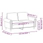 vidaXL Sofá de 2 plazas de terciopelo verde oscuro 120 cm