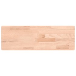 vidaXL Estante de pared madera maciza de haya 60x20x1,5 cm