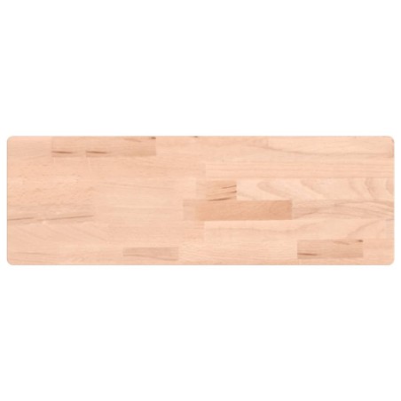 vidaXL Estante de pared madera maciza de haya 60x20x1,5 cm