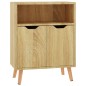 vidaXL Aparador de madera de ingeniería roble Sonoma 60x30x72 cm vidaXL Aparador de madera de ingeniería roble Sonoma 60x30x72 cm