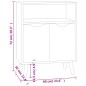 vidaXL Aparador de madera de ingeniería roble Sonoma 60x30x72 cm vidaXL Aparador de madera de ingeniería roble Sonoma 60x30x72 cm
