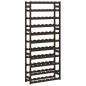 vidaXL Botellero para 77 botellas madera maciza de pino negro vidaXL Botellero para 77 botellas madera maciza de pino negro