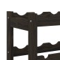 vidaXL Botellero para 77 botellas madera maciza de pino negro vidaXL Botellero para 77 botellas madera maciza de pino negro
