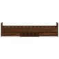vidaXL Estructura de cama con cabecero piecero roble marrón 90x200 cm
