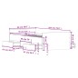 vidaXL Estructura de cama con cabecero piecero roble marrón 90x200 cm