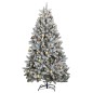 vidaXL Árbol de Navidad artificial con bisagras 300 LED y bolas 180 cm vidaXL Árbol de Navidad artificial con bisagras 300 LED y bolas 180 cm