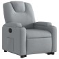vidaXL Sillón reclinable elevable de tela gris claro vidaXL Sillón reclinable elevable de tela gris claro