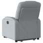 vidaXL Sillón reclinable elevable de tela gris claro vidaXL Sillón reclinable elevable de tela gris claro
