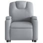 vidaXL Sillón reclinable elevable de tela gris claro vidaXL Sillón reclinable elevable de tela gris claro