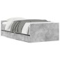 vidaXL Estructura de cama con cajones gris hormigón 75x190 cm vidaXL Estructura de cama con cajones gris hormigón 75x190 cm