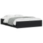 vidaXL Estructura de cama madera de ingeniería negro 150x200 cm vidaXL Estructura de cama madera de ingeniería negro 150x200 cm