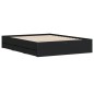 vidaXL Estructura de cama madera de ingeniería negro 150x200 cm vidaXL Estructura de cama madera de ingeniería negro 150x200 cm