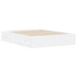 vidaXL Cama con cajones madera de ingeniería blanco 140x200 cm vidaXL Cama con cajones madera de ingeniería blanco 140x200 cm