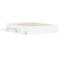 vidaXL Cama con cajones madera de ingeniería blanco 140x200 cm vidaXL Cama con cajones madera de ingeniería blanco 140x200 cm