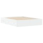 vidaXL Cama con cajones madera de ingeniería blanco 140x200 cm vidaXL Cama con cajones madera de ingeniería blanco 140x200 cm
