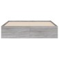 vidaXL Cama con cajones madera ingeniería gris Sonoma 140x200 cm vidaXL Cama con cajones madera ingeniería gris Sonoma 140x200 cm