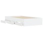 vidaXL Cama con cajones madera de ingeniería blanca 190x190 cm vidaXL Cama con cajones madera de ingeniería blanca 190x190 cm