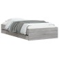 vidaXL Cama con cajones madera de ingeniería gris Sonoma 75x190 cm vidaXL Cama con cajones madera de ingeniería gris Sonoma 75x190 cm