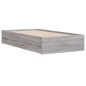 vidaXL Cama con cajones madera de ingeniería gris Sonoma 75x190 cm vidaXL Cama con cajones madera de ingeniería gris Sonoma 75x190 cm