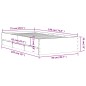 vidaXL Cama con cajones madera de ingeniería gris Sonoma 75x190 cm vidaXL Cama con cajones madera de ingeniería gris Sonoma 75x190 cm