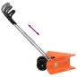 vidaXL Pala quitanieves de doble ángulo mango extensible acero naranja vidaXL Pala quitanieves de doble ángulo mango extensible acero naranja
