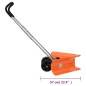 vidaXL Pala quitanieves de doble ángulo mango extensible acero naranja vidaXL Pala quitanieves de doble ángulo mango extensible acero naranja