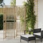 vidaXL Biombo de 5 paneles ratán sintético beige vidaXL Biombo de 5 paneles ratán sintético beige