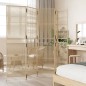 vidaXL Biombo de 5 paneles ratán sintético beige vidaXL Biombo de 5 paneles ratán sintético beige