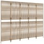 vidaXL Biombo de 5 paneles ratán sintético beige vidaXL Biombo de 5 paneles ratán sintético beige
